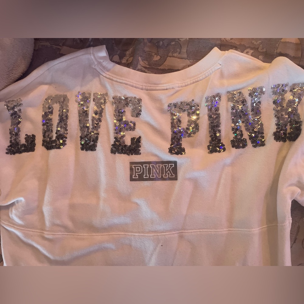 PINK Bling tunic style sweatshirt